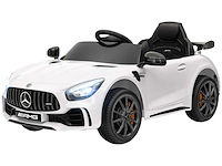 Licentie mercedes-benz amg gtr 12v kinderelektrische auto met afstandsbediening 2,4g maximaal 5 km/u 108 x 67 x 46 cm wit - afbeelding 1 van  10