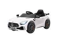 Licentie mercedes-benz amg gtr 12v kinderelektrische auto met afstandsbediening 2,4g maximaal 5 km/u 108 x 67 x 46 cm wit - afbeelding 2 van  10