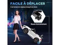 Licentie mercedes-benz amg gtr 12v kinderelektrische auto met afstandsbediening 2,4g maximaal 5 km/u 108 x 67 x 46 cm wit - afbeelding 5 van  10