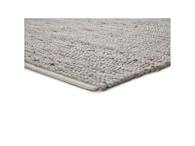 Lichtbeige cinder tapijt gemaakt van gerecycled plastic, 60 x 110 cm - afbeelding 2 van  3