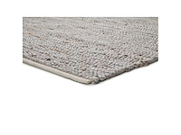 Lichtbeige cinder tapijt gemaakt van gerecycled plastic, 60 x 110 cm - afbeelding 2 van  3