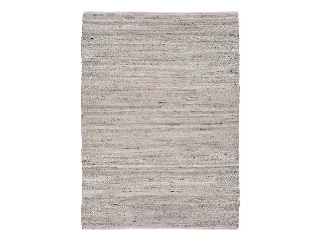 Lichtbeige cinder tapijt gemaakt van gerecycled plastic, 60 x 110 cm - afbeelding 3 van  3
