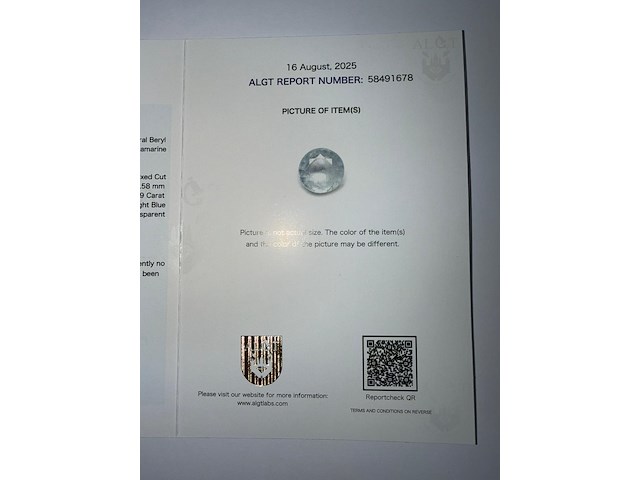 Lichtblauwe aquamarijn - afbeelding 6 van  9