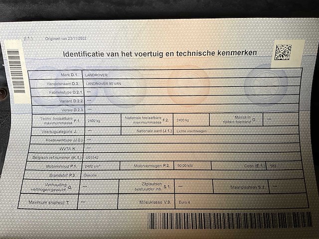 Lichte vracht 90 land rover - afbeelding 54 van  64