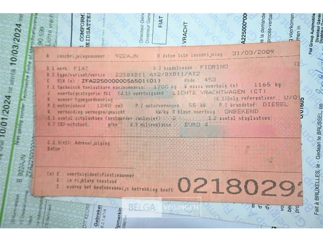 Lichte vracht fiat fiorino - afbeelding 18 van  19
