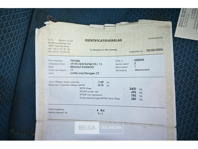 Lichte vracht renault kangoo - afbeelding 16 van  17