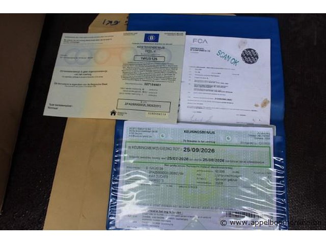 Lichte vrachtwagen fiat ducato, diesel,geaccenditeerd, datum 1ste inschrijving 20/9/2019, chassisnummer zfa250000002l3b262, km-stand laatste keuring 62.938, euro 6b - afbeelding 9 van  9