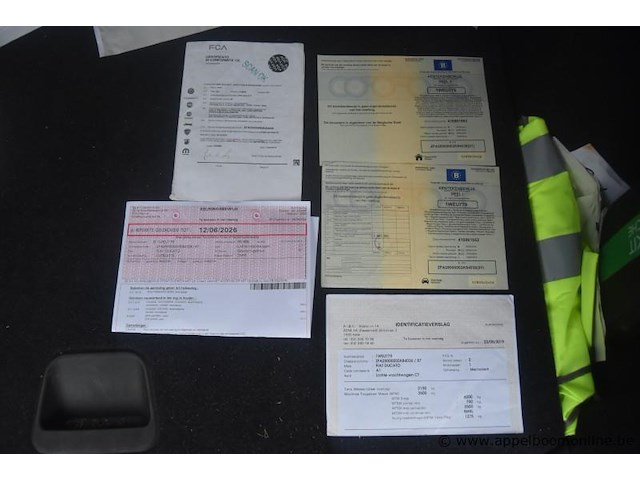 Lichte vrachtwagen fiat, ducato, zfa25000002k84036, 1e insch 15/05/2019, 2287cm³, 96kw, diesel, euro 6b, 85297km, inschrijvingsbewijs deel i en ii, ongeldig keuringsbewijs , gelijkvormigheidsattest, identificatieverslag - afbeelding 7 van  21