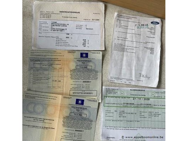 Lichte vrachtwagen ford, transit custom, wf0yxxttgyjb12822, 1e insch 26/11/2018, 1995cm³, 96kw, diesel, euro 6b, 253062km, inschrijvingsbewijs deel i en ii, keuringsbewijs (geldig tot 27/11/2026), gelijkvormigheidsattest, identificatieverslag - afbeelding 6 van  20