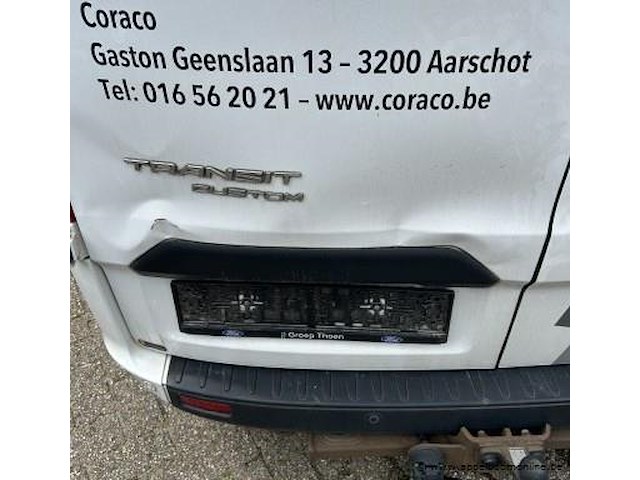 Lichte vrachtwagen ford, transit custom, wf0yxxttgykp61147, 1e insch 19/06/2020, 1995cm³, 96.00kw, diesel, euro 6b, 138878km, inschrijvingsbewijs deel i en ii, keuringsbewijs (geldig tot 23/06/2026), gelijkvormigheidsattest, identificatieverslag - afbeelding 3 van  21