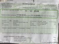 Lichte vrachtwagen ford, transit custom, wf0yxxttgyky74083, 1e insch 15/10/2019, 1995cm³, 95.60kw, diesel, euro 6d, 216356km vlgs ltst keuring, inschrijvingsbewijs deel i en ii, keuringsbewijs (10/2026), gelijkvormigheidsattest, identificatieverslag - afbeelding 9 van  19
