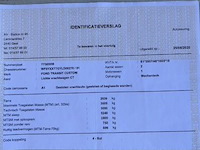 Lichte vrachtwagen ford, transit custom, wf0yxxttgyld00270, 1e insch 20/08/2020, 1995cm³, 96kw, diesel, euro 6d, 94653km, inschrijvingsbewijs deel i, keuringsbewijs (geldig tot 25/08/2026), gelijkvormigheidsattest, identificatieverslag - afbeelding 8 van  20
