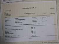 Lichte vrachtwagen ford, transit, wf0exxttreku04389, 1e insch 06/07/2020, 1995cm³, 96kw, diesel, euro 6, 82524km, inschrijvingsbewijs deel i en ii, keuringsbewijs (geldig tot 14/07/2026), gelijkvormigheidsattest, identificatieverslag - afbeelding 9 van  19