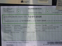 Lichte vrachtwagen ford, transit, wf0fxxttgfjr23688, 1e insch 11/07/2019, 1995cm³, 96kw, diesel, euro 6d, 194999km vlgs ltst keuring (2025), inschrijvingsbewijs deel i en ii, keuringsbewijs (geldig tot 12/01/2026), gelijkvormigheidsattest - afbeelding 4 van  14