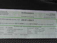 Lichte vrachtwagen ford, transit, wf0xxxttgxfd20229, 1e insch 13/05/2015, 2198cm³, 92kw, diesel, euro 5b, 143532km, inschrijvingsbewijs deel i en ii, keuringsbewijs (geldig tot 22/01/2027), gelijkvormigheidsattest, identificatieverslag - afbeelding 8 van  19