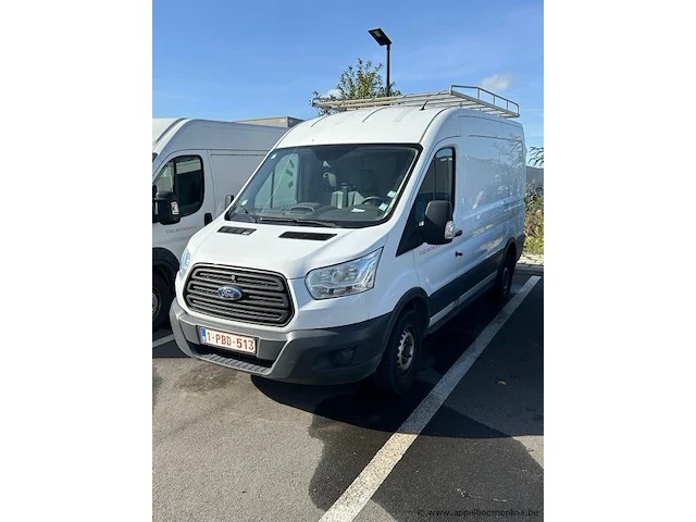 Lichte vrachtwagen ford transit, wf0xxxttgxfm25274, 1e insch 2016-05-26, 47998km, 1995cm³, 74kw, diesel, manueel, euro 6, mtm 3500kg, tarra 2285kg, keuring tot 2027-06-06, insch. deel i en ii, coc en identificatieverslag, imperiaal, ladder - afbeelding 1 van  12
