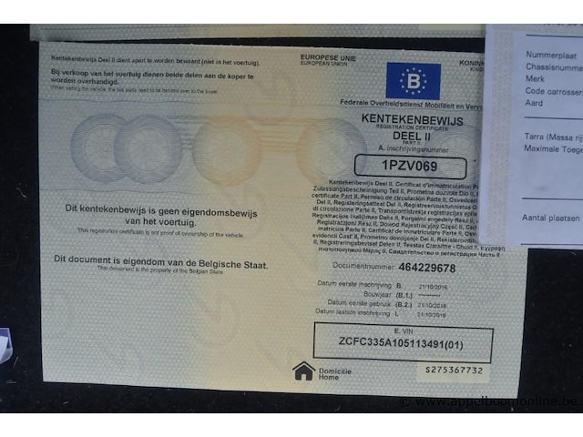 Lichte vrachtwagen iveco, 35s14n, zcfc335a105113491, 1e insch 21/10/2016, 2998cm³, 100kw, cng, euro 6, 91110km, inschrijvingsbewijs deel i en ii, keuringsbewijs (geldig tot 10/11/2026), gelijkvormigheidsattest, identificatieverslag - afbeelding 7 van  17
