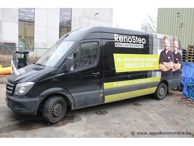 Lichte vrachtwagen mercedes, sprinter, wdb9066351p563365, datum 1e insch 02/01/18, 2143cm³, 120kw, diesel, euro vi, 161530km vlgs ltst keuring, kentekenbewijs deel i+ii, gelijkvormigheidsattest, keuring geldig tot 01/26 - afbeelding 1 van  10