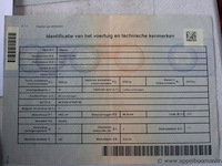 Lichte vrachtwagen nissan, nt400, vwasxtf24k7223421, 1e insch 21/05/2019, 2953cm³, 96kw, diesel, euro 6, 126438km, inschrijvingsbewijs deel i en ii, keuringsbewijs (geldig tot 25/08/2026), gelijkvormigheidsattest, identificatieverslag - afbeelding 13 van  23