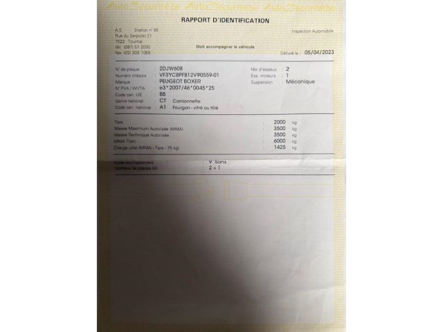 Lichte vrachtwagen peugeot boxer (2023 / vf3 ycb pfb 12 v90 559) - afbeelding 20 van  28