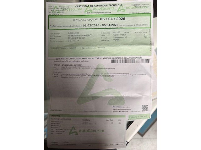 Lichte vrachtwagen peugeot boxer (2023 / vf3 ycb pfb 12 v90 559) - afbeelding 21 van  28