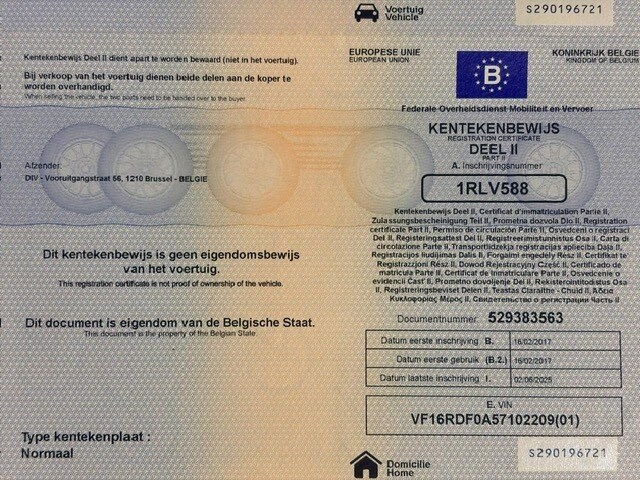 Lichte vrachtwagen renault clio, type: r, variant: 6rdf, versie: 6rdf0a, chassisnummer: vf16rdf0a57102209, bouwjaar: 16/02/2017 met kentekenbewijs deel i en ii, gelijkvormigheidsattest, verlopen schouwingsbewijs en 1 sleutel (3) - afbeelding 19 van  37