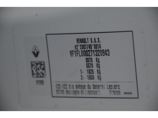 Lichte vrachtwagen renault trafic, type l, variant fam9r, versie my6uc4c82a02, ch.nr. vf1fl000271320943, bouwjaar 23-06-2023 (sleutel, boorddocumenten: inschrijvingsbewijs deel i + deel ii, gelijkvormigheidsattest) - afbeelding 19 van  41