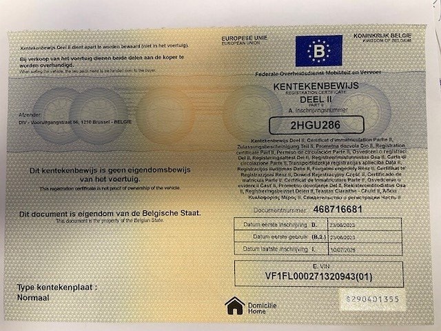 Lichte vrachtwagen renault trafic, type l, variant fam9r, versie my6uc4c82a02, ch.nr. vf1fl000271320943, bouwjaar 23-06-2023 (sleutel, boorddocumenten: inschrijvingsbewijs deel i + deel ii, gelijkvormigheidsattest) - afbeelding 22 van  41