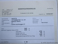 Lichte vrachtwagen renault, trafic, vf1fl000567501112, 1e insch 29/07/2021, 142354km, inschrijvingsbewijs deel i, keuringsbewijs (geldig tot 09/08/2026), gelijkvormigheidsattest, identificatieverslag - afbeelding 8 van  20