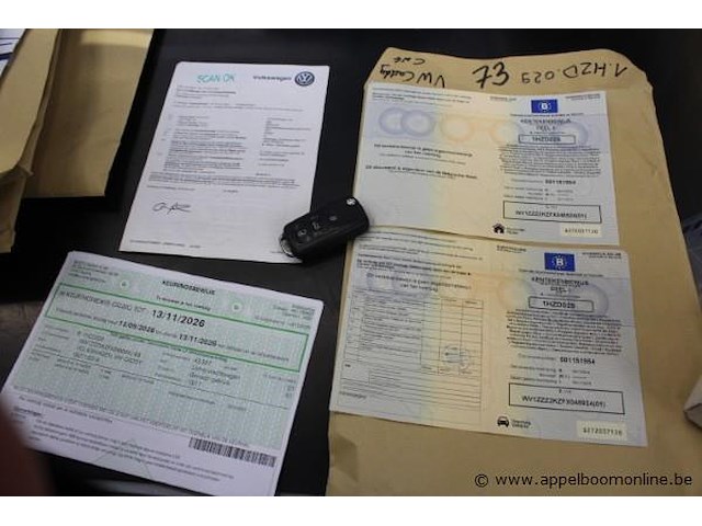 Lichte vrachtwagen volkswagen caddy, cng, datum 1ste inschrijving 4/11/2014 chassisnummer wv1zzz2kzfx048924, km-stand laatste keuring 43.927; euro 5b - afbeelding 9 van  9