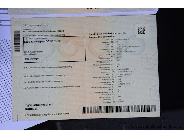 Lichte vrachtwagen volkswagen caddy, datum 1ste inschr 19/11/2013, chassisnr wv1zzz2kzex062488, km-stand 67558, euro 5, schade rondom - afbeelding 2 van  14