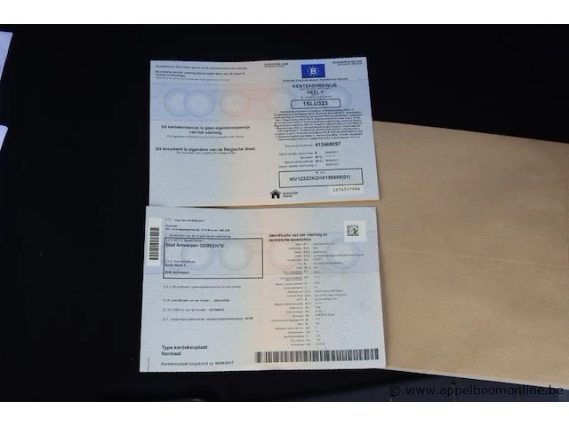 Lichte vrachtwagen volkswagen caddy, datum 1ste inschr 9/06/2017, chassisnr wv1zzz2kzhx156959, km-stand 55965, euro 6b, schade rondom, mtm 2345kg - afbeelding 13 van  13