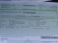 Lichte vrachtwagen volkswagen, caddy, wv1zzz2kzhx153737, 1e insch 09/06/2017, 1395cm³, 81kw, aardgas, euro 6d, 79469km, inschrijvingsbewijs deel i en ii, keuringsbewijs (geldig tot 27/06/2026), gelijkvormigheidsattest, identificatieverslag - afbeelding 9 van  19