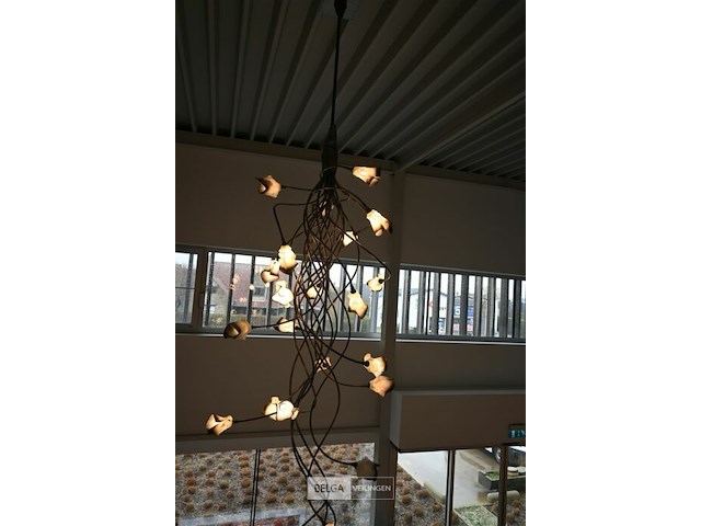 Lichtkunstwerk met mondgeblazen glaswerk - afbeelding 1 van  4