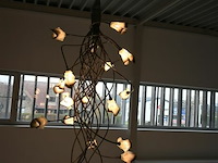 Lichtkunstwerk met mondgeblazen glaswerk