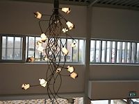 Lichtkunstwerk met mondgeblazen glaswerk - afbeelding 2 van  4