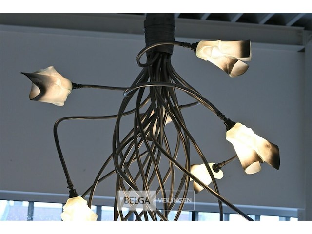 Lichtkunstwerk met mondgeblazen glaswerk - afbeelding 3 van  4