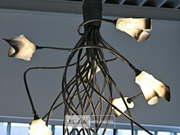 Lichtkunstwerk met mondgeblazen glaswerk - afbeelding 3 van  4