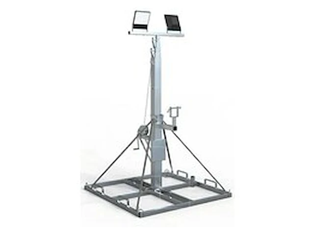Lichtmast telescopisch 5-delig tot 12 meter - afbeelding 1 van  3