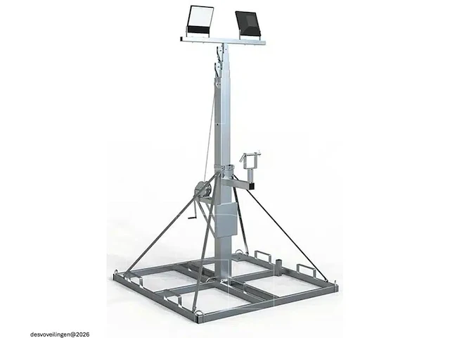 Lichtmast telescopisch 5-delig tot 12 meter - afbeelding 2 van  3