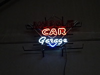 Lichtreclame muscle car garage - afbeelding 1 van  1