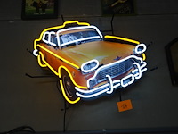 Lichtreclame taxi - afbeelding 1 van  1