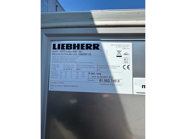 Liebherr - ggpv 6570 index 40b /001 - overige koelen en vriezen - afbeelding 6 van  6