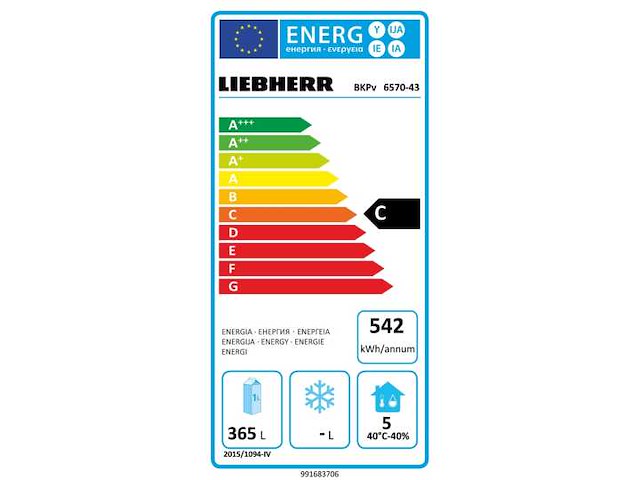 Liebherr - professionele bakkerijkoelkast - bkpv 65a70-43 - liebherr - bakkerijkoelkast - gekoeld - afbeelding 5 van  5