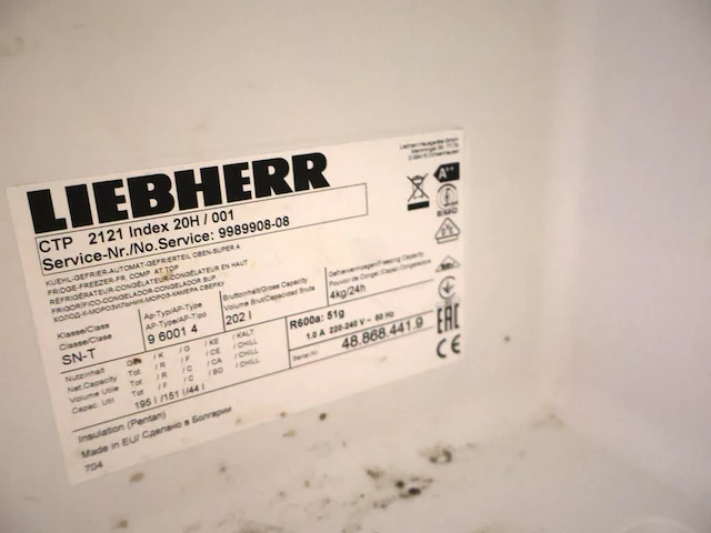 Liebherr combo koelkast vriezer - afbeelding 6 van  6
