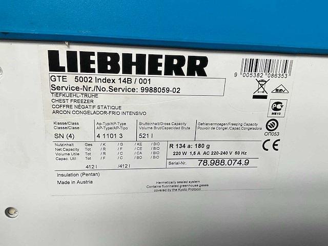 Liebherr diepvries koelvitrine - afbeelding 5 van  5