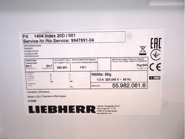 Liebherr diepvries - afbeelding 5 van  5