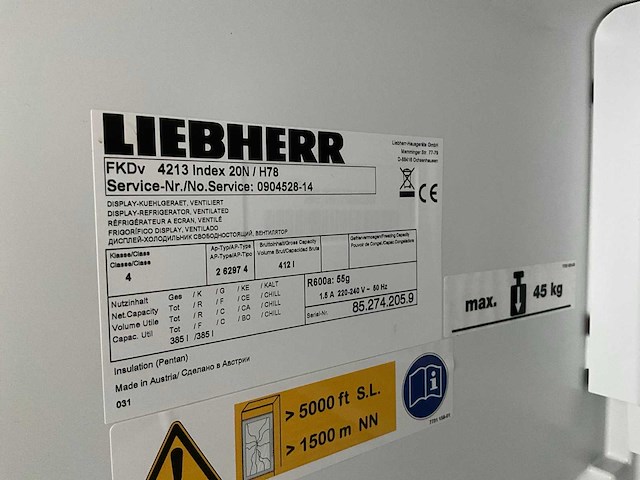 Liebherr fkdv vitrine koelkast - afbeelding 4 van  4