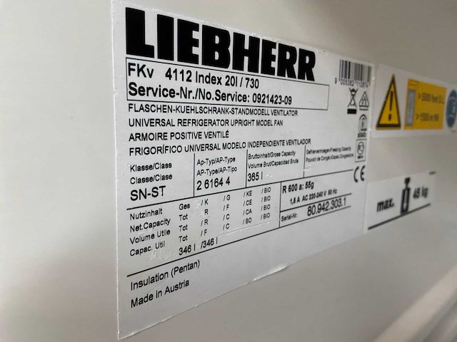 Liebherr koelvitrine - afbeelding 4 van  5