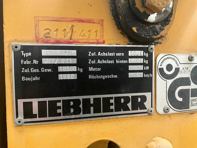 Liebherr l 521 wiellader - afbeelding 27 van  39